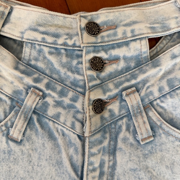 Vintage Rare Nuovo Denim Cut Out Shorts - Picture 4 of 7